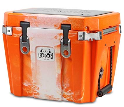 ORION Heavy Duty Premium Cooler (25 Quart, Blaze), Durable Insulated Outdoor Ice Chest for Maximum Cold Retention - Portable, Bear Resistant, and Long Lasting, Great for Hunting, Fishing, Camping
