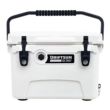 Driftsun 20 Quart Ice Chest/Heavy Duty Cooler/High Performance Commercial Grade Insulation (White)